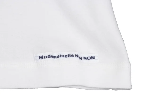 Mademoiselle NON NON Cotton Point Embroidery Turtleneck Top K-162151_012