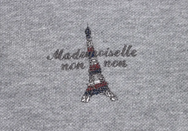 Mademoiselle NON NON Cotton Eiffel Tower Logo Embroidery Polo Shirt K-162153_008