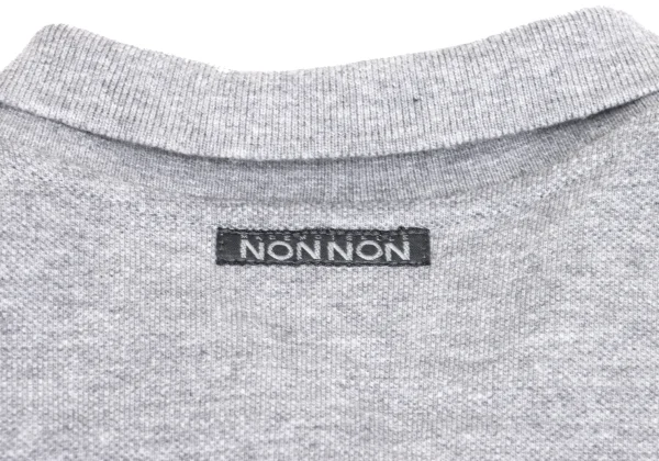 Mademoiselle NON NON Cotton Eiffel Tower Logo Embroidery Polo Shirt K-162153_014