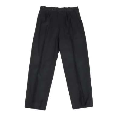 JUNIOR GAULTIER Nylon Cotton Pinstripe Tuck Pants