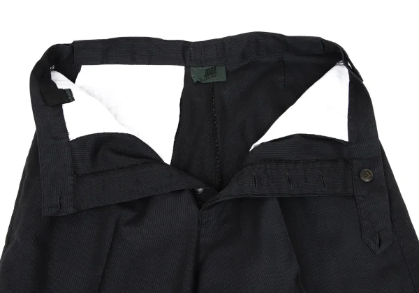 JUNIOR GAULTIER Nylon Cotton Pinstripe Tuck Pants K-162155_008