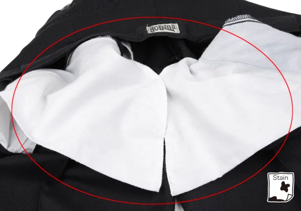 JUNIOR GAULTIER Nylon Cotton Pinstripe Tuck Pants K-162155_009