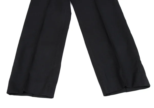 JUNIOR GAULTIER Nylon Cotton Pinstripe Tuck Pants K-162155_010