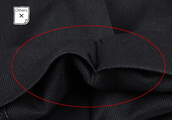 JUNIOR GAULTIER Nylon Cotton Pinstripe Tuck Pants K-162155_012