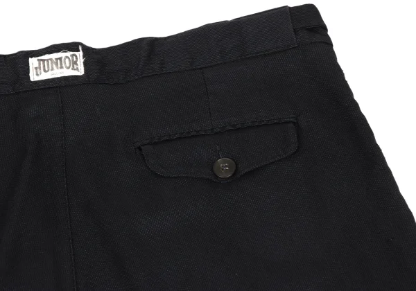 JUNIOR GAULTIER Nylon Cotton Pinstripe Tuck Pants K-162155_015