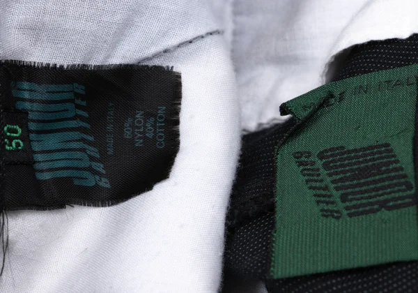 JUNIOR GAULTIER Nylon Cotton Pinstripe Tuck Pants K-162155_018