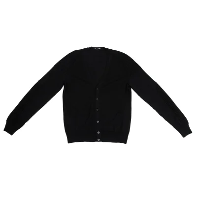 Neil Barret Rib Switching Knit Cardigan