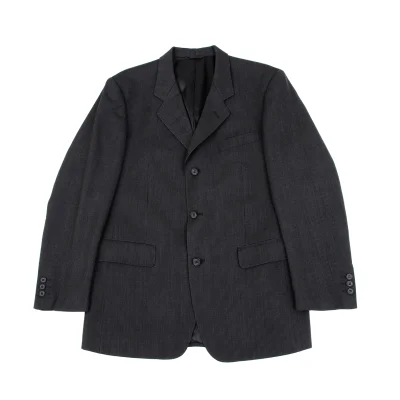 Yohji Yamamoto DURBAN A.A.R Wool Stripe 3B Jacket