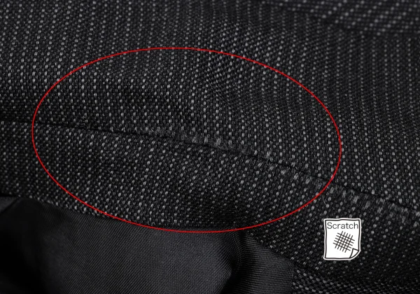 Yohji Yamamoto DURBAN A.A.R Wool Stripe 3B Jacket K-162158_005