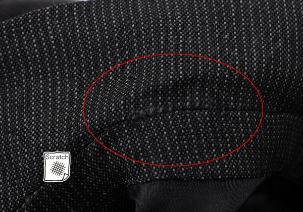 Yohji Yamamoto DURBAN A.A.R Wool Stripe 3B Jacket K-162158_006