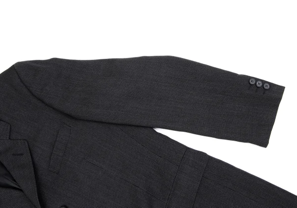 Yohji Yamamoto DURBAN A.A.R Wool Stripe 3B Jacket K-162158_010
