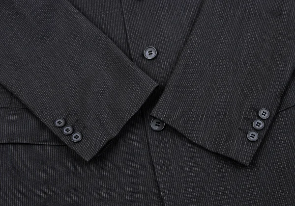 Yohji Yamamoto DURBAN A.A.R Wool Stripe 3B Jacket K-162158_011