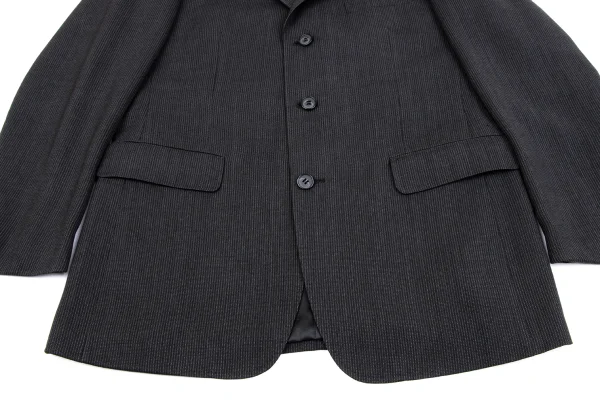 Yohji Yamamoto DURBAN A.A.R Wool Stripe 3B Jacket K-162158_013