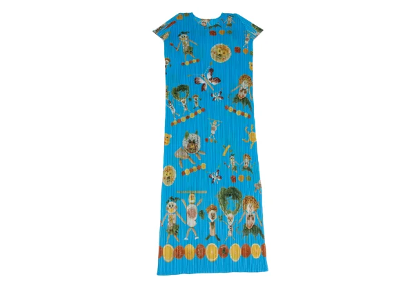 PLEATS PLEASE Vegetable Doll Printed Sleeveless Dress K-162160_002