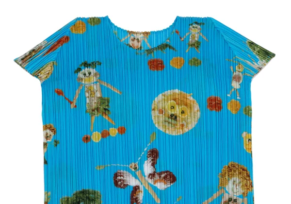 PLEATS PLEASE Vegetable Doll Printed Sleeveless Dress K-162160_003