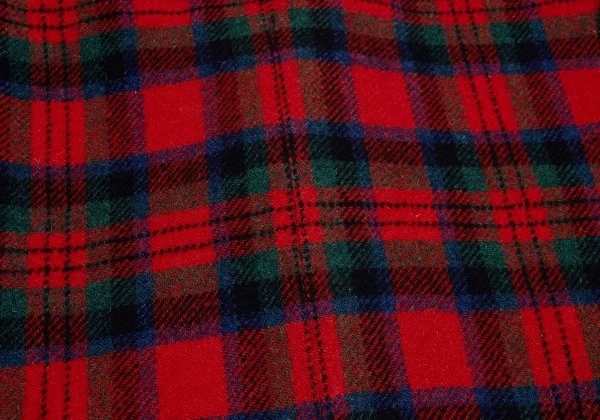 Papas Wool Harris Tweed Wrap Button Check Jacket K-162161_015