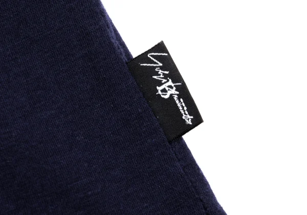 B Yohji Yamamoto Lyocell Cotton Cutting Neck Long T Shirt K-162165_008