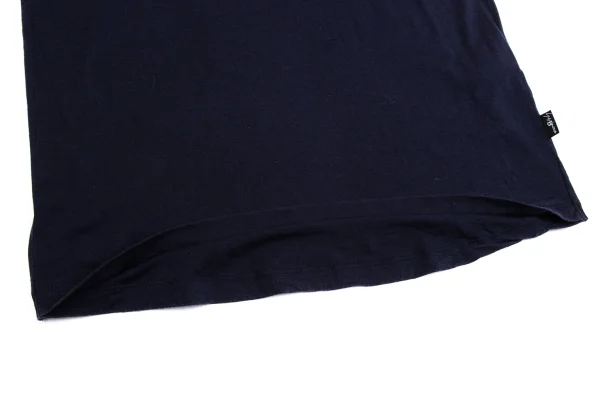 B Yohji Yamamoto Lyocell Cotton Cutting Neck Long T Shirt K-162165_009