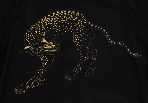 Yohji Yamamoto POUR HOMME Leopard Back Printed Open Collar Shirt K-162166_002