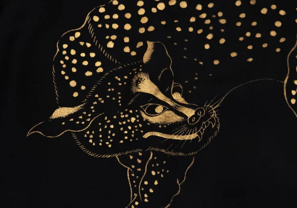 Yohji Yamamoto POUR HOMME Leopard Back Printed Open Collar Shirt K-162166_003