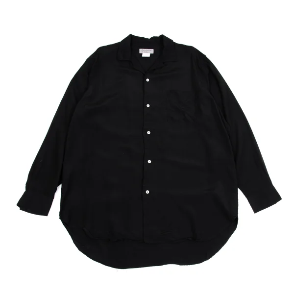Yohji Yamamoto POUR HOMME Leopard Back Printed Open Collar Shirt K-162166_004