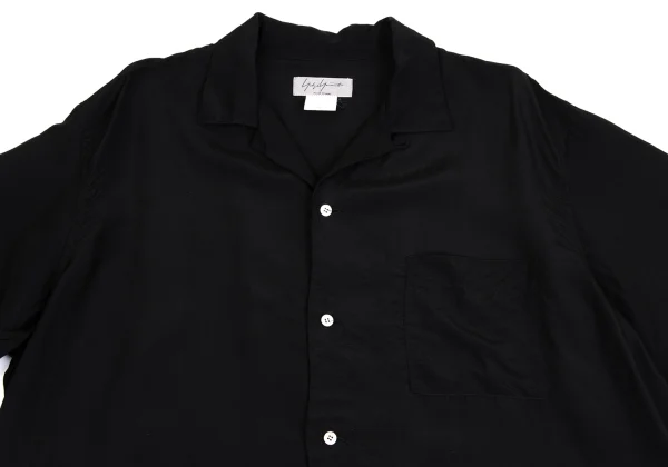 Yohji Yamamoto POUR HOMME Leopard Back Printed Open Collar Shirt K-162166_005