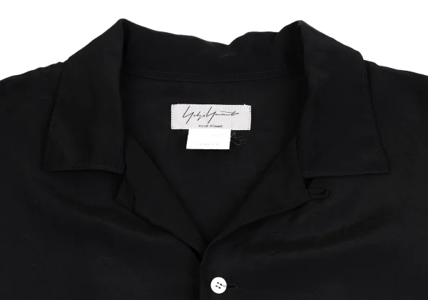 Yohji Yamamoto POUR HOMME Leopard Back Printed Open Collar Shirt K-162166_006