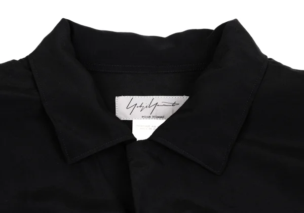 Yohji Yamamoto POUR HOMME Leopard Back Printed Open Collar Shirt K-162166_008