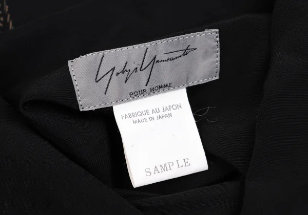 Yohji Yamamoto POUR HOMME Leopard Back Printed Open Collar Shirt K-162166_016