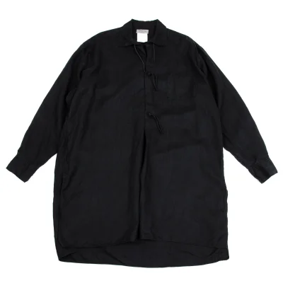 Yohji Yamamoto POUR HOMME Linen China Button Pullover Long Shirt