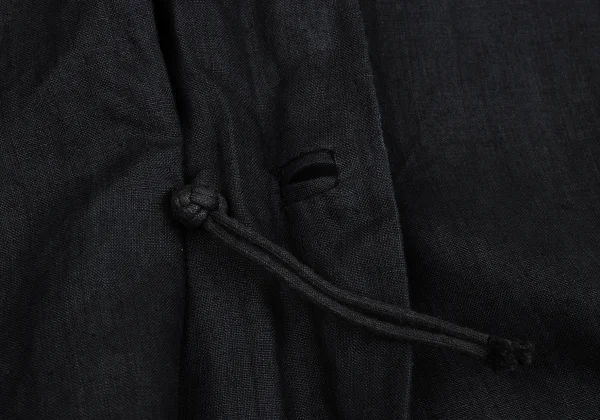 Yohji Yamamoto POUR HOMME Linen China Button Pullover Long Shirt K-162167_010