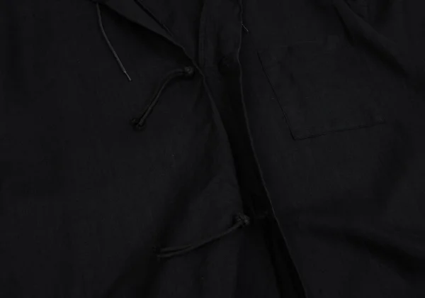 Yohji Yamamoto POUR HOMME Linen China Button Pullover Long Shirt K-162167_011