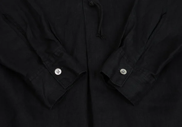 Yohji Yamamoto POUR HOMME Linen China Button Pullover Long Shirt K-162167_014