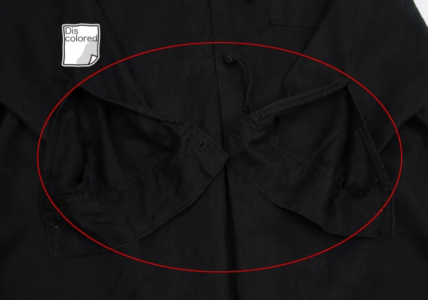 Yohji Yamamoto POUR HOMME Linen China Button Pullover Long Shirt K-162167_015