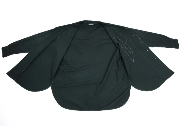 Yohji Yamamoto POUR HOMME Stitch Design Open Collar Shirt K-162168_017
