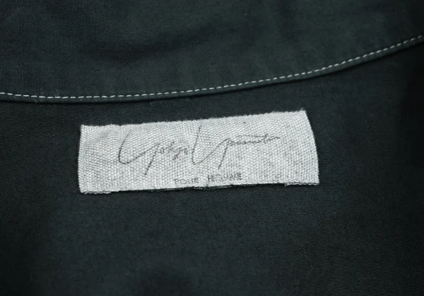 Yohji Yamamoto POUR HOMME Stitch Design Open Collar Shirt K-162168_020