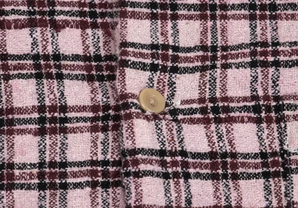 Yohji Yamamoto POUR HOMME Silk Tweed Check Shirt K-162170_004