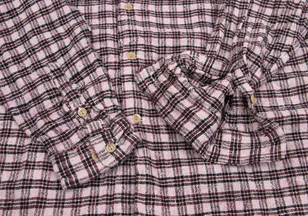 Yohji Yamamoto POUR HOMME Silk Tweed Check Shirt K-162170_007
