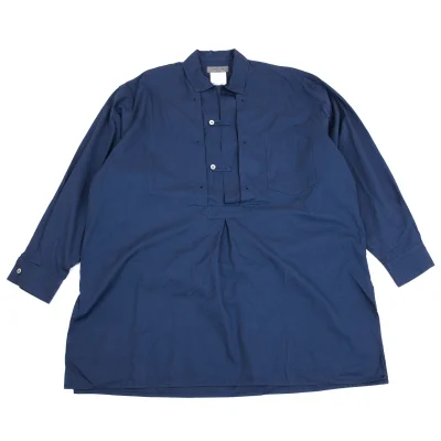 Yohji Yamamoto POUR HOMME Cotton Eyelet Button Pullover Long Shirt