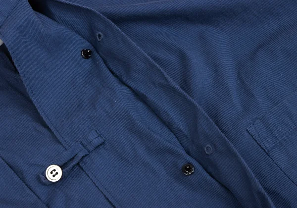 Yohji Yamamoto POUR HOMME Cotton Eyelet Button Pullover Long Shirt K-162171_007