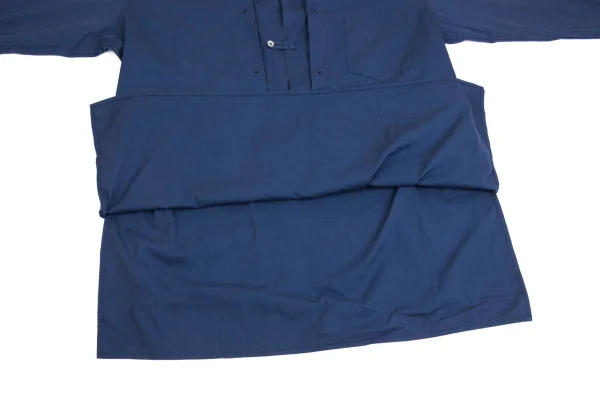 Yohji Yamamoto POUR HOMME Cotton Eyelet Button Pullover Long Shirt K-162171_016