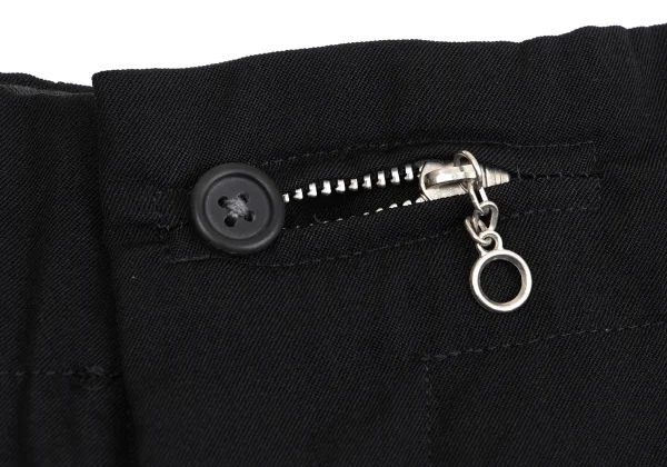 Yohji Yamamoto POUR HOMME Wool Gaba Ring Zip Tuck Pants K-162172_004