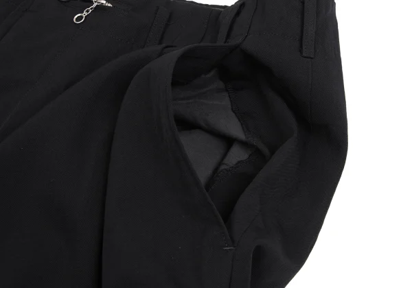 Yohji Yamamoto POUR HOMME Wool Gaba Ring Zip Tuck Pants K-162172_005