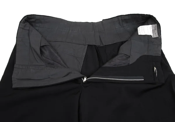 Yohji Yamamoto POUR HOMME Wool Gaba Ring Zip Tuck Pants K-162172_006