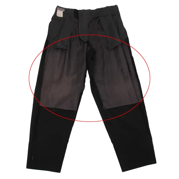 Yohji Yamamoto POUR HOMME Wool Gaba Ring Zip Tuck Pants K-162172_012