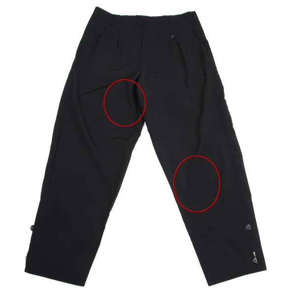 Yohji Yamamoto POUR HOMME Wool Gaba Ring Zip Tuck Pants K-162172_015