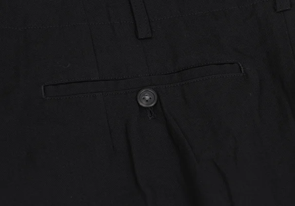 Yohji Yamamoto POUR HOMME Wool Gaba Ring Zip Tuck Pants K-162172_018
