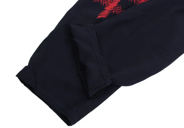 Yohji Yamamoto POUR HOMME Wool Gaba Embroidery Design Tuck Pants K-162173_009