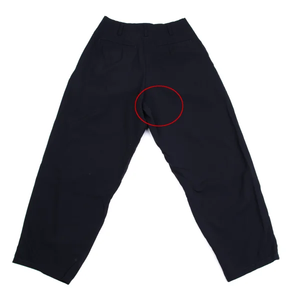 Yohji Yamamoto POUR HOMME Wool Gaba Embroidery Design Tuck Pants K-162173_010