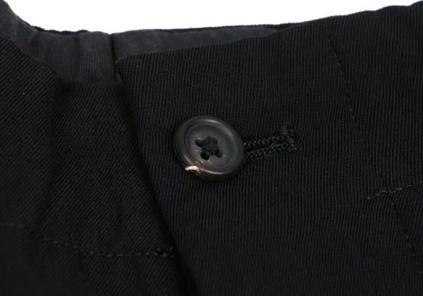 Yohji Yamamoto POUR HOMME Wool Gaba Embroidery Design Tuck Pants K-162174_003